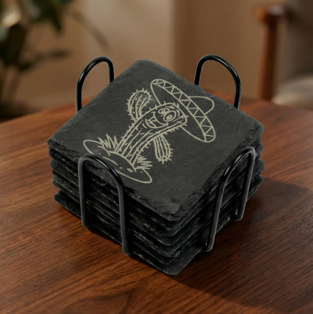 Slate Coaster - Mexican Saguaro