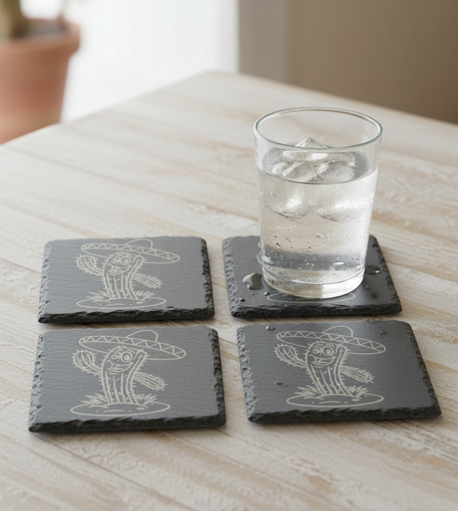 Slate Coaster - Mexican Saguaro