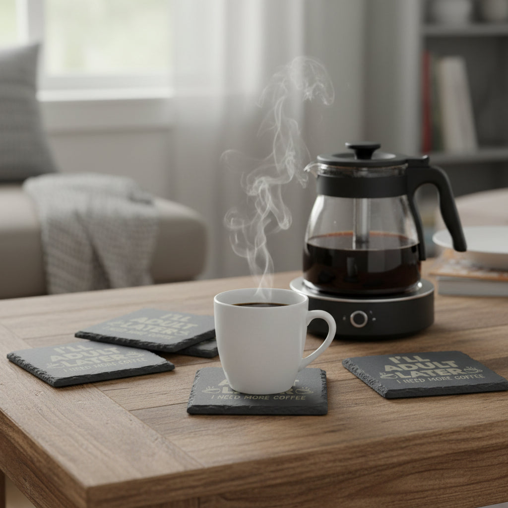 Slate Coaster - I'll Adult Later