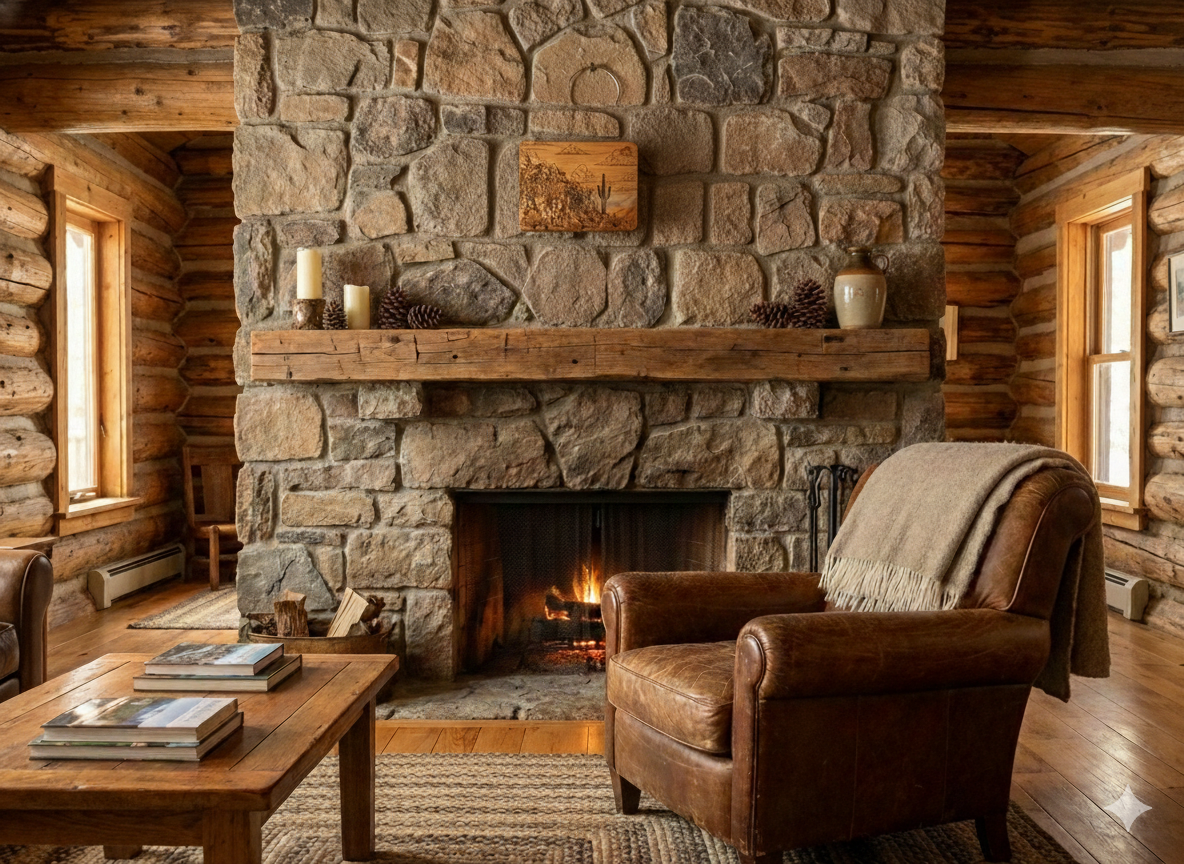 Acacia Wood Engraving - Saguaro on Mountainside