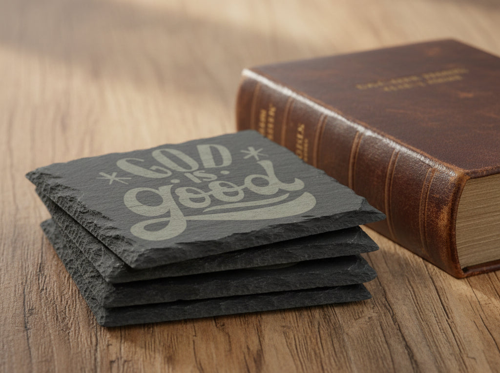 Slate Coaster - God is Good