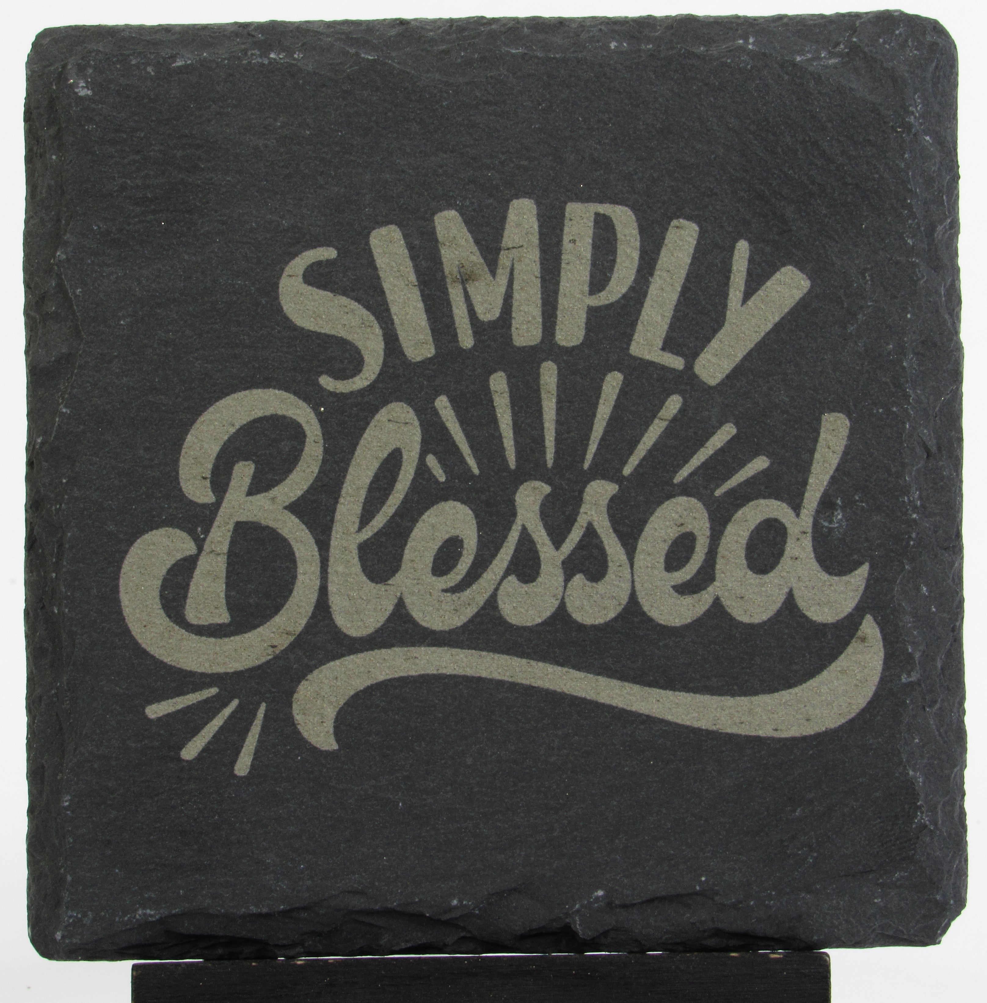 Slate Coaster - Simply Blessed