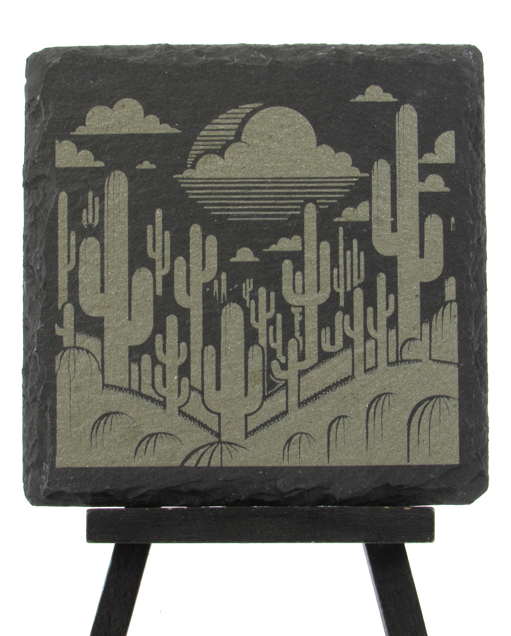 Slate Coaster - Saguaro Desert Vistas