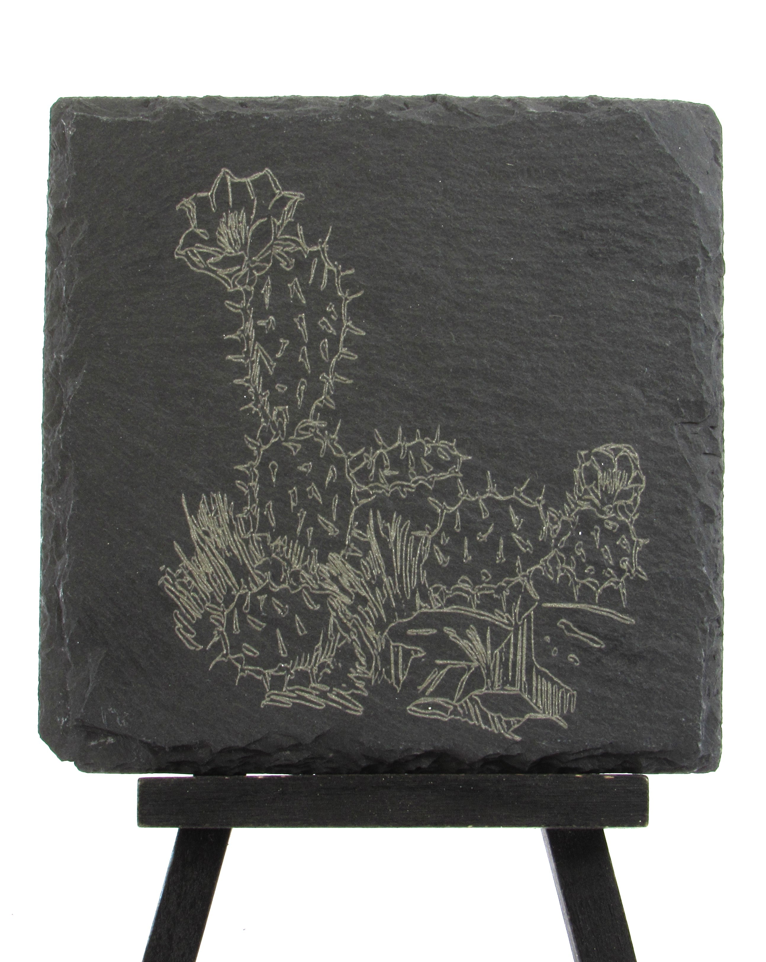 Slate Coaster - Prickly Pear