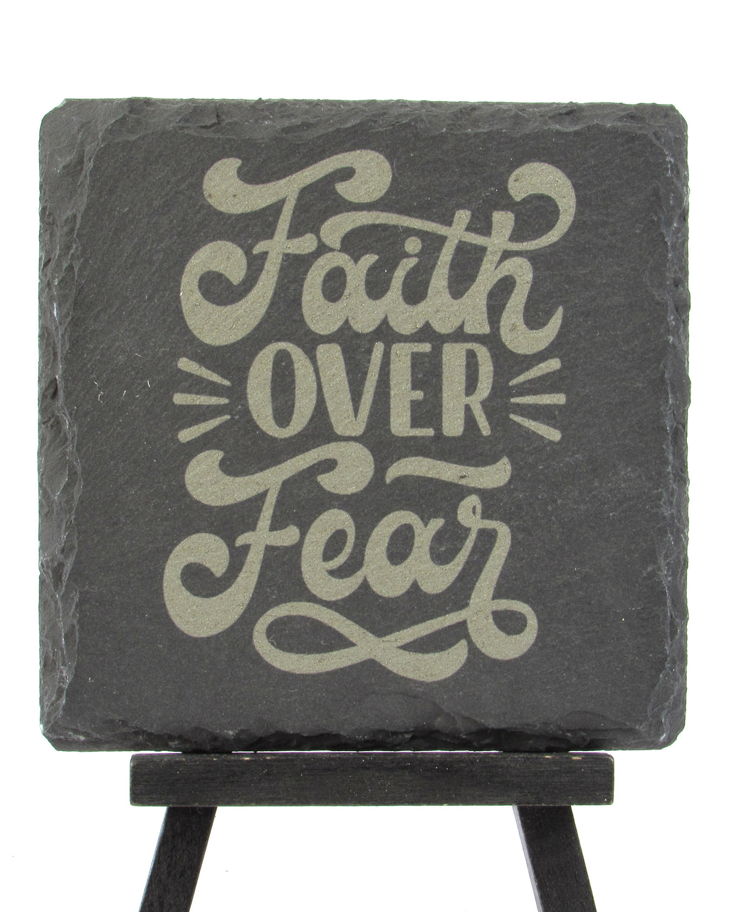Slate Coaster - Faith Over Fear