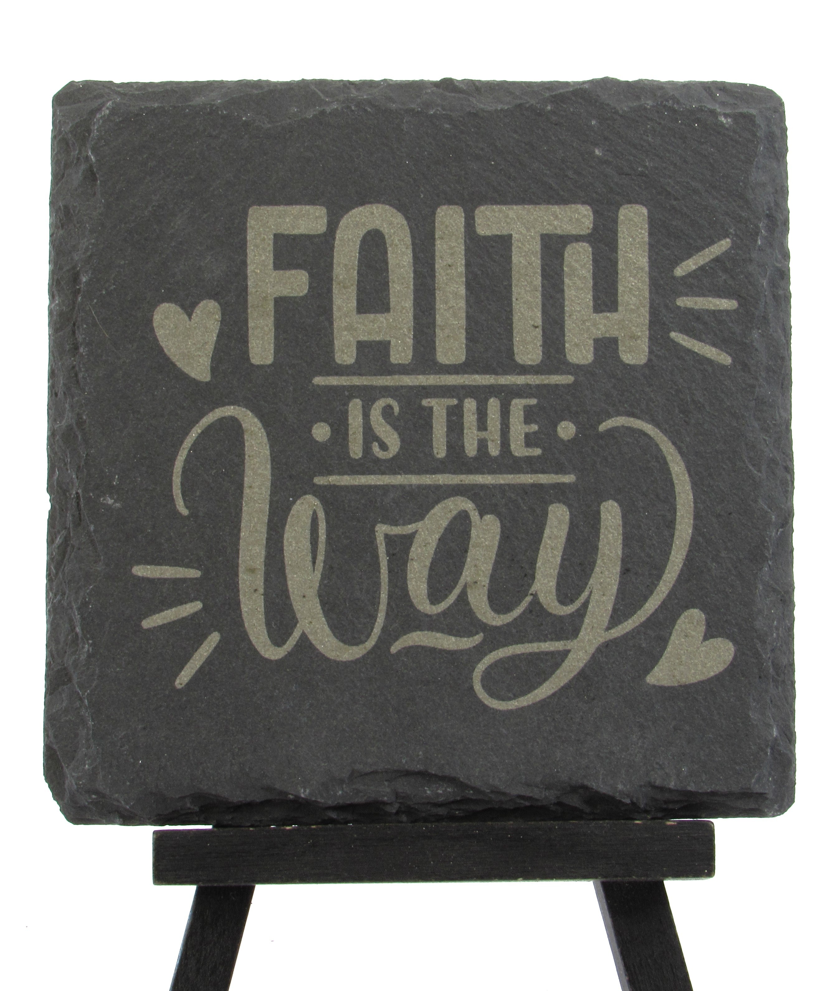 Slate Coaster - Faith is the Way