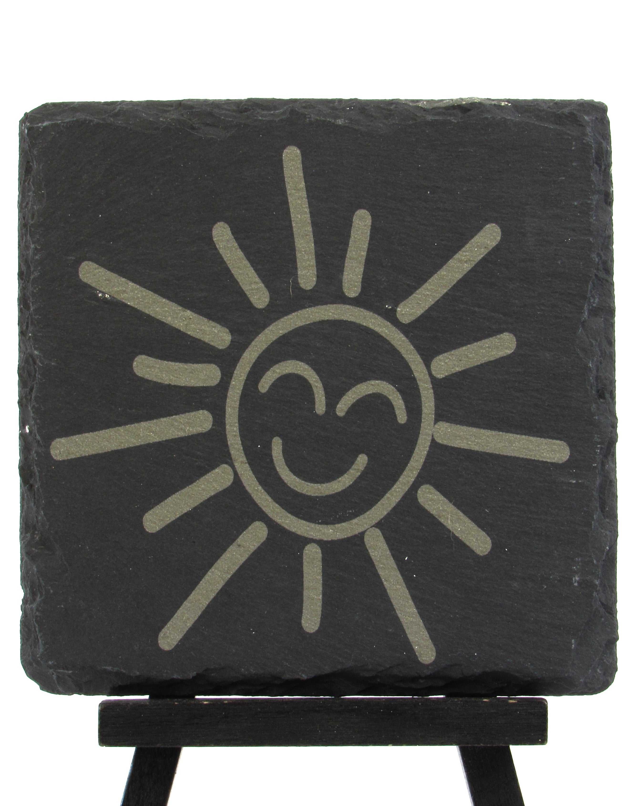 Slate Coaster - Happy Shunshine